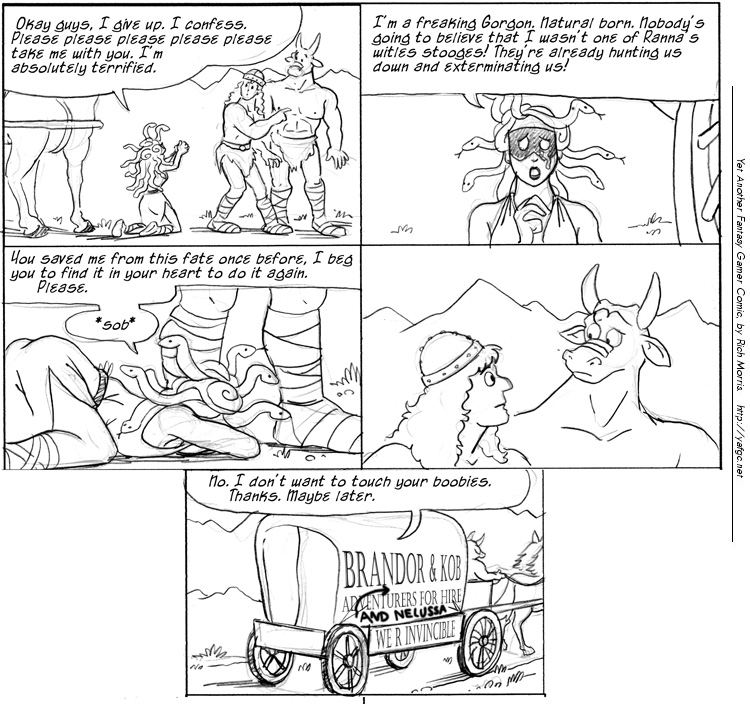 3413 And Gorgon Makes Three - Yet Another Fantasy Gamer Comic